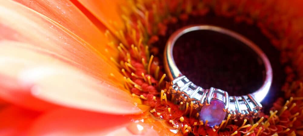 Engagement Ring on a Flower - Shira Diamonds