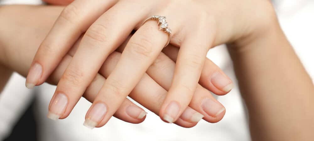 Split shank engagement rings